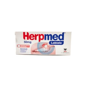 Herpmed Labiale*2cpr Bucc 50mg