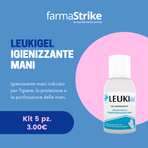 Leukigel Igienizzante Mani 80ml - Kit 5 PZ