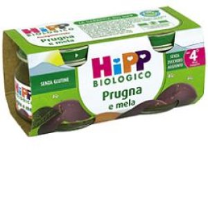 OMO HIPP Bio Prugna Mela 2x80g