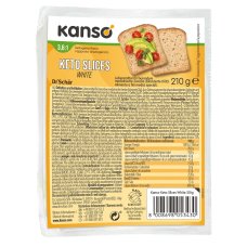 KANSO Keto Slices White 210g KANSO Keto Slices White 210g