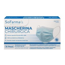 MASCHERINA CHIR 10PZ SF+