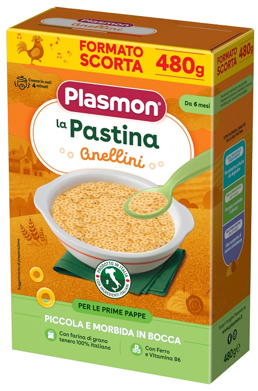PLASMON Pasta Anellini 480g